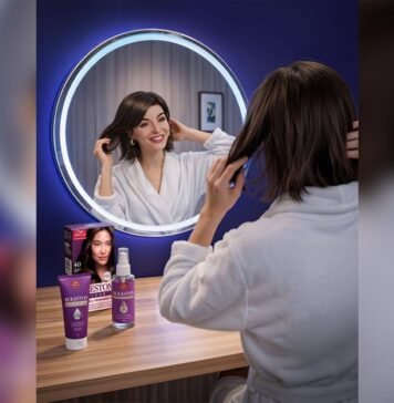 Lu, do Magalu, volta a ser morena em nova ação com Koleston Lu, do Magalu, voltou ao visual moreno em nova fase da ação publicitária (Foto: Divulgação)